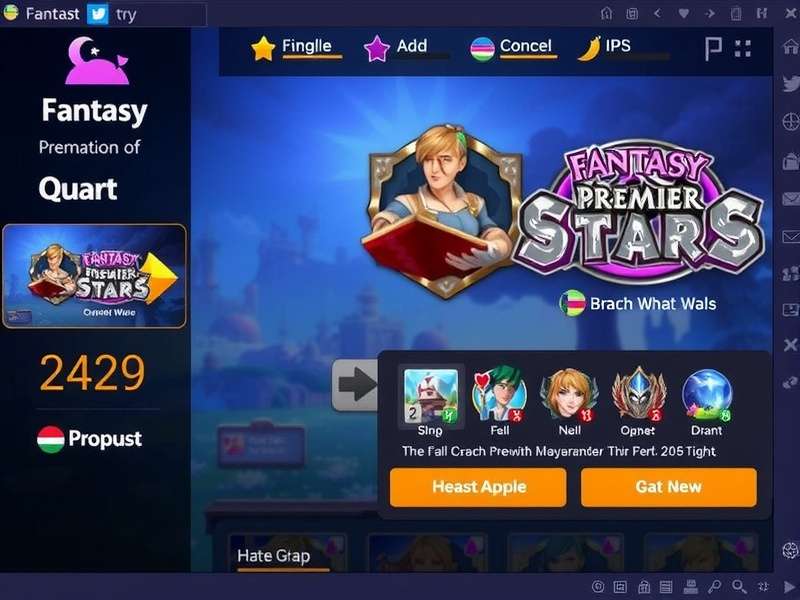 Fantasy Premier Stars Localized Interface